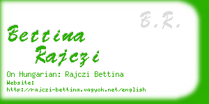 bettina rajczi business card